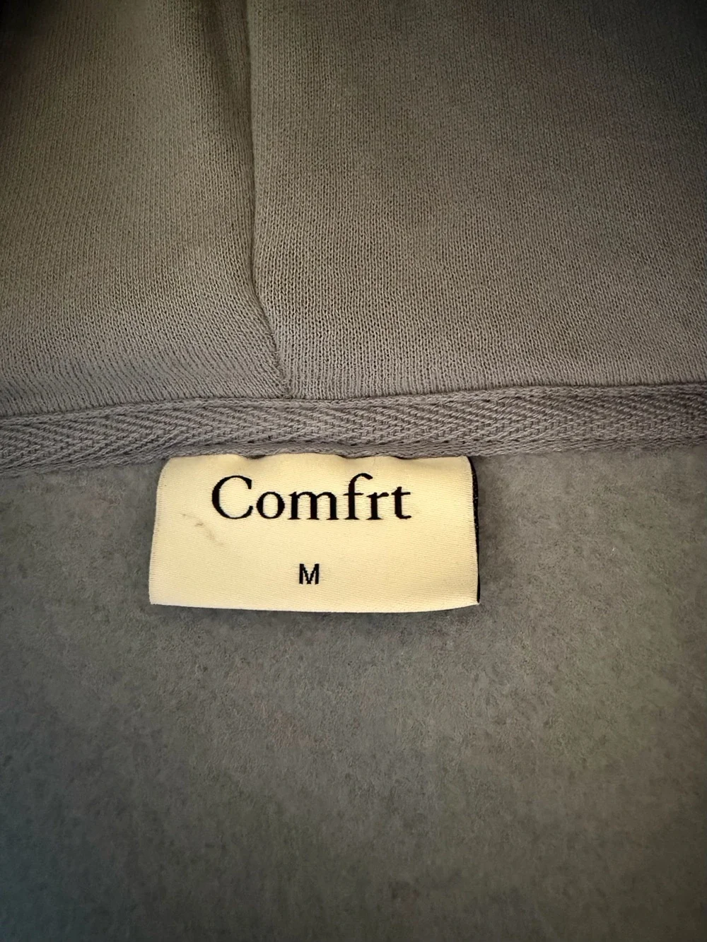 Comfrt Clothing Volume 9 Gray Blue Full Zip Hoodie Medium Oversized Heavy